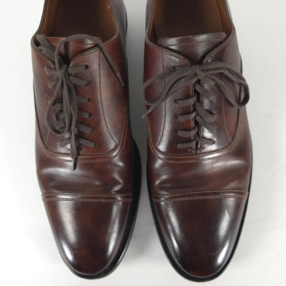 BALLY SWITZERLAND??Made HONSER/112 LEATHER Oxford Shoes 195509 D3NAPC Size 9D‎ main image 5